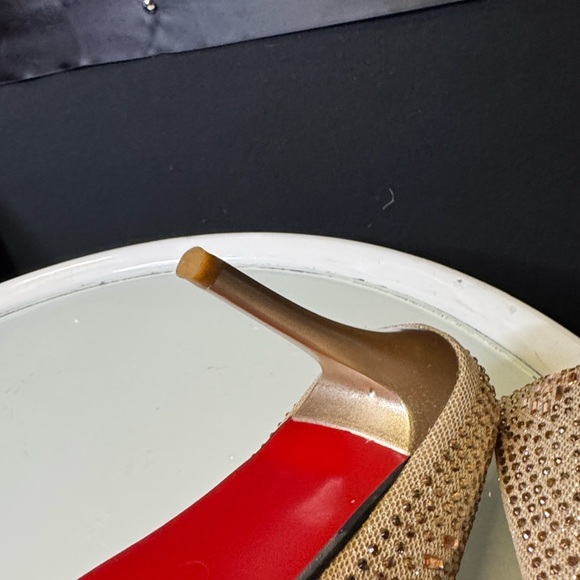 ZANOTTI VINTAGE RARE Elegant Gold Stiletto Heels Compared to very high brands - Picture 5 of 7